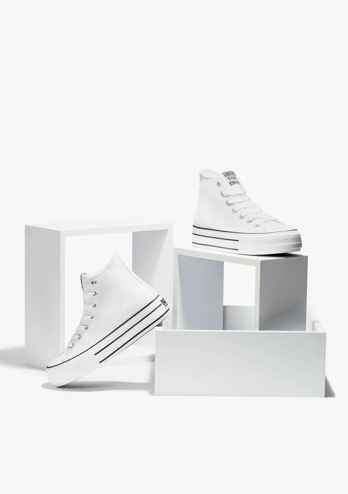 Conguitos Zapatillas Abotinadas Plataforma Blanco^ Zapatillas