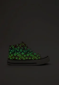 Conguitos Zapatillas Altas Brillo En La Oscuridad Multicolor^ Zapatillas|Zapatillas