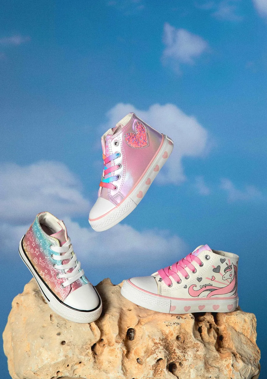Conguitos Zapatillas Altas Brillo En La Oscuridad Multicolor^ Zapatillas|Zapatillas