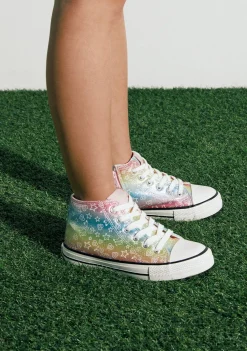 Conguitos Zapatillas Altas Brillo En La Oscuridad Multicolor^ Zapatillas|Zapatillas