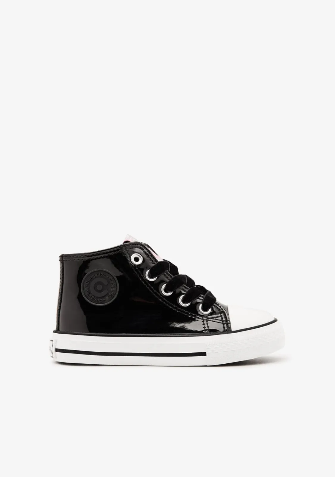 Conguitos Zapatillas Altas Charol Negro^ Zapatillas|Zapatillas