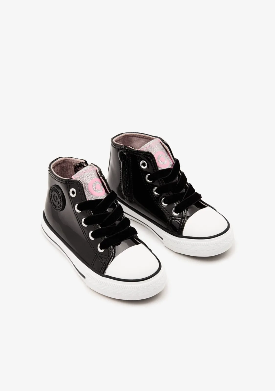 Conguitos Zapatillas Altas Charol Negro^ Zapatillas|Zapatillas