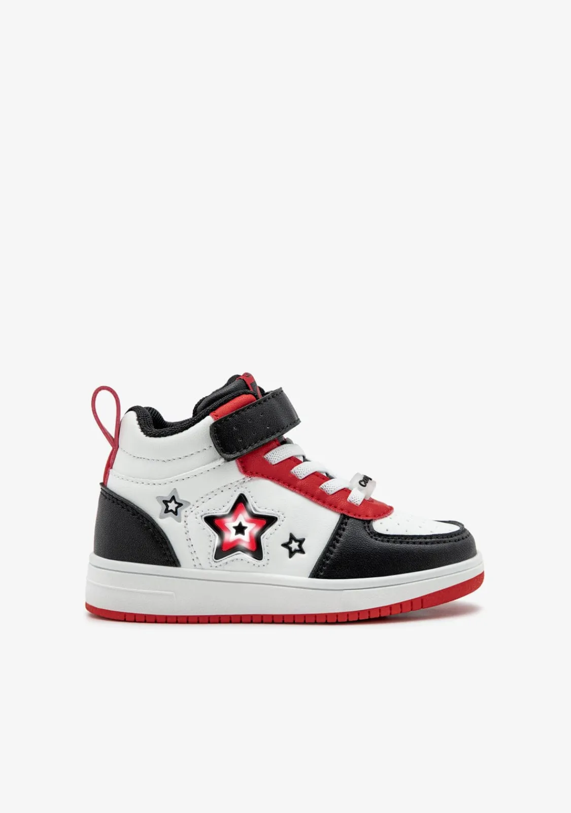 Conguitos Zapatillas Altas Con Luces Estrellas Negro^ Zapatillas Con Luces|Zapatillas