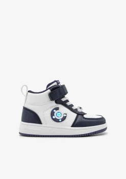 Conguitos Zapatillas Altas Con Luces Logo Marino^ Zapatillas Con Luces|Zapatillas