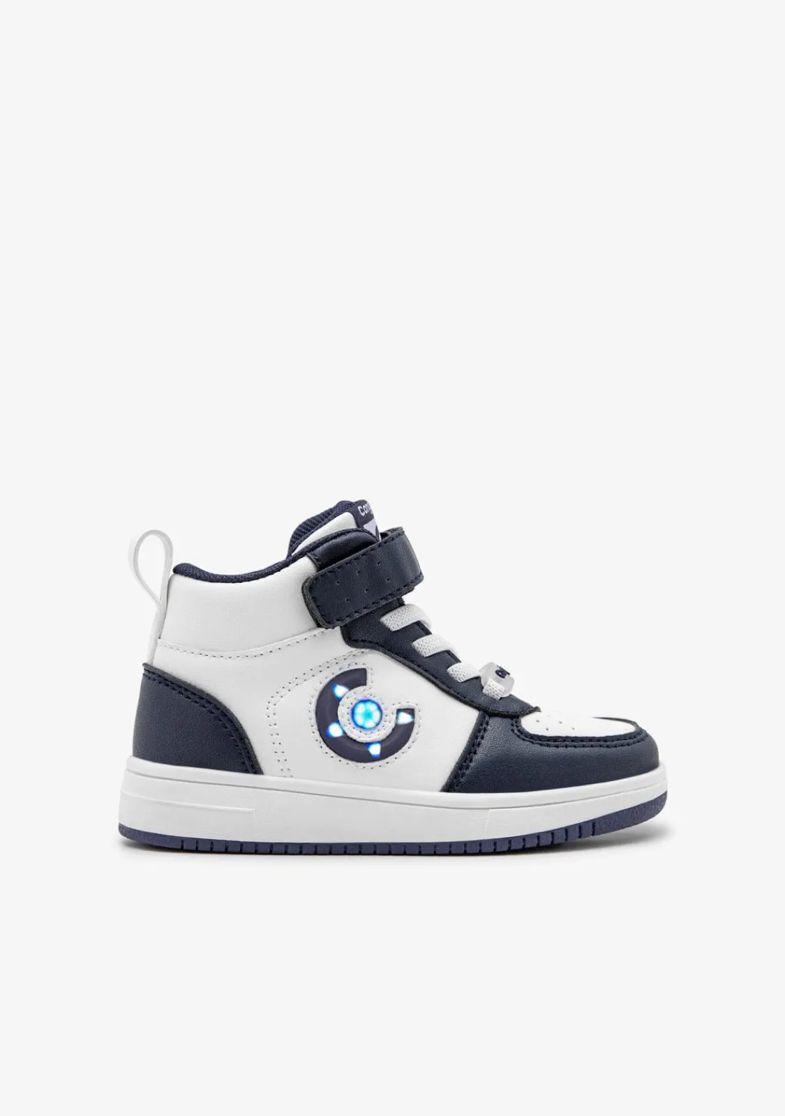 Conguitos Zapatillas Altas Con Luces Logo Marino^ Zapatillas Con Luces|Zapatillas