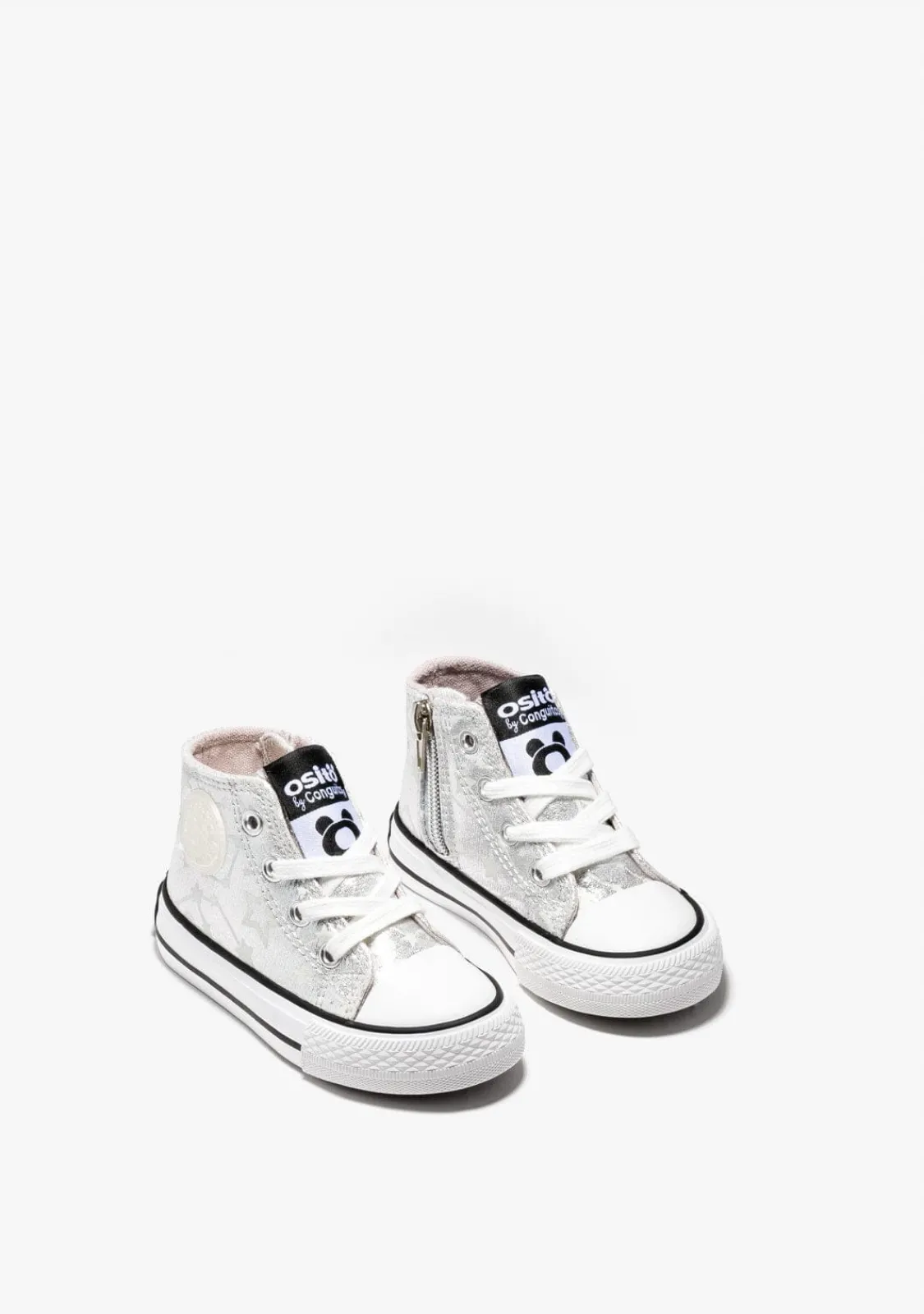Conguitos Zapatillas Altas De Bebé Brillo En La Oscuridad Estrellas Plata^ Zapatillas|Zapatillas