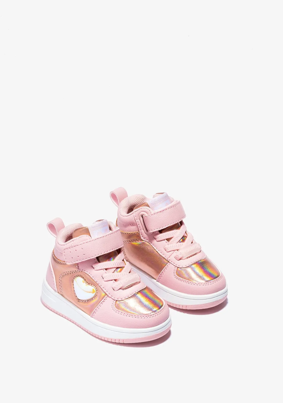 Conguitos Zapatillas Altas De Bebé Con Luz Corazón Rosa^ Zapatillas Con Luces|Zapatillas
