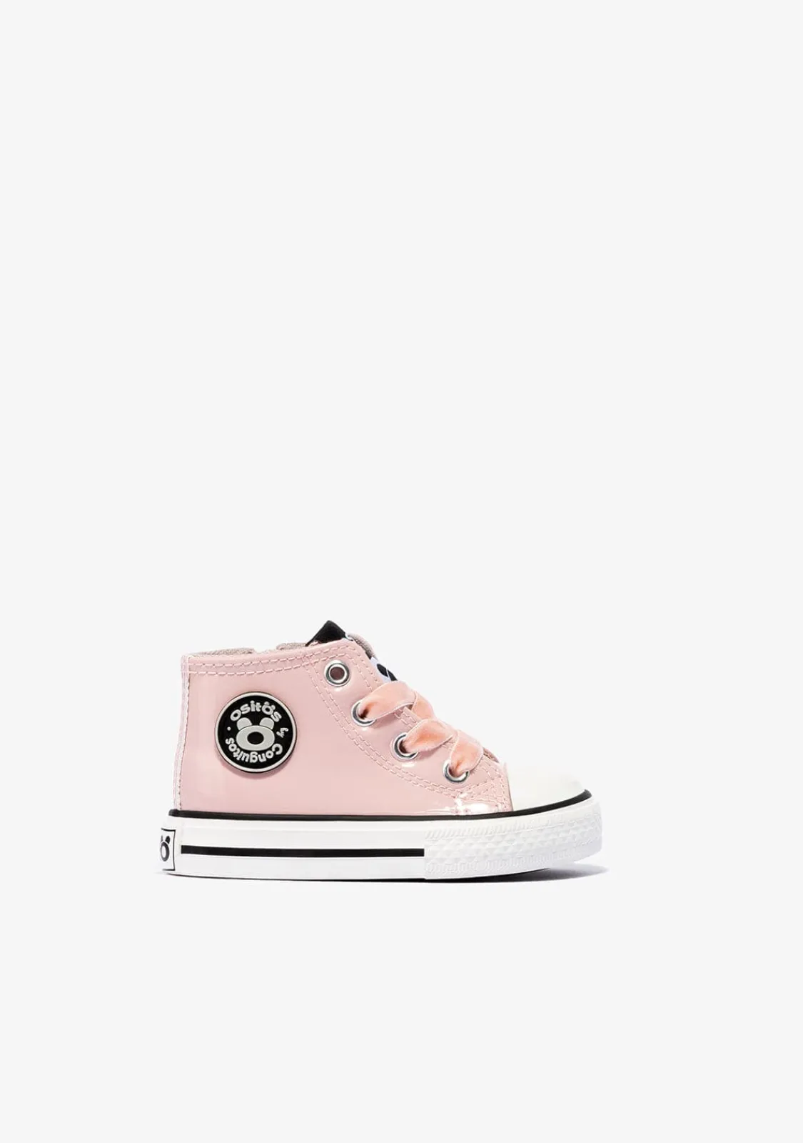 Conguitos Zapatillas Altas De Bebé Charol Rosa^ Zapatillas|Zapatillas