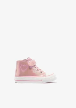 Conguitos Zapatillas Altas De Bebé Charol Corazón Rosa^ Zapatillas|Zapatillas