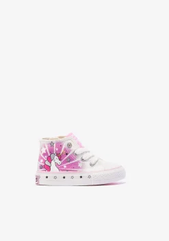 Conguitos Zapatillas Altas De Bebé Unicornio Solar Lona Blanco^ Zapatillas|Zapatillas