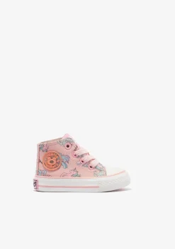 Conguitos Zapatillas Altas De Bebé Unicornio Napa Rosa^ Zapatillas|Zapatillas