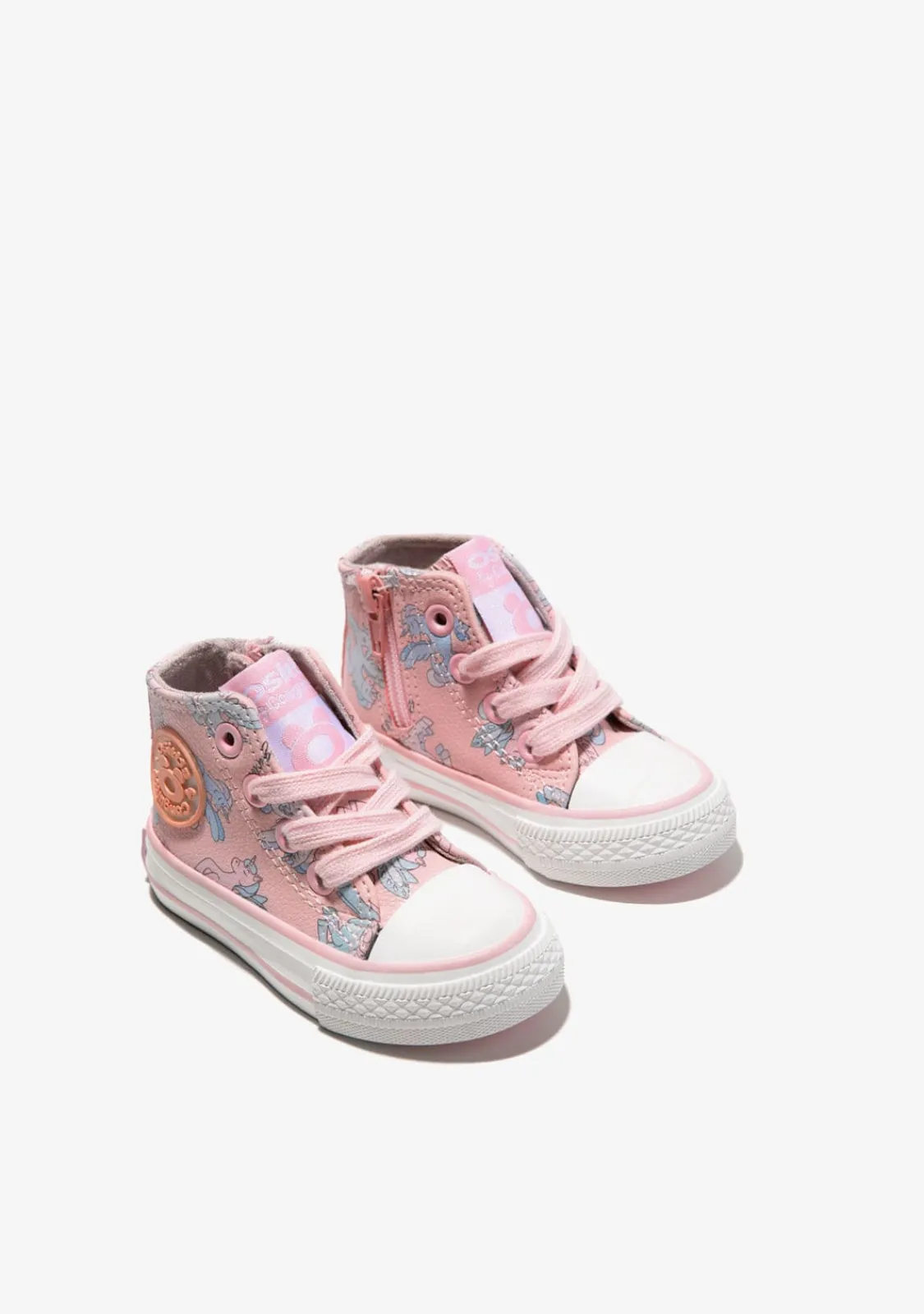 Conguitos Zapatillas Altas De Bebé Unicornio Napa Rosa^ Zapatillas|Zapatillas