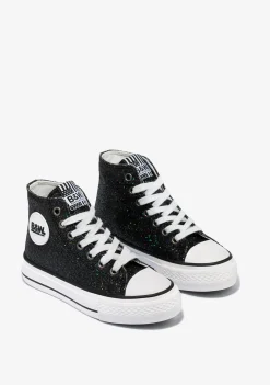 Conguitos Zapatillas Altas De Niña Glitter Negro B&W^ Zapatillas|Zapatillas
