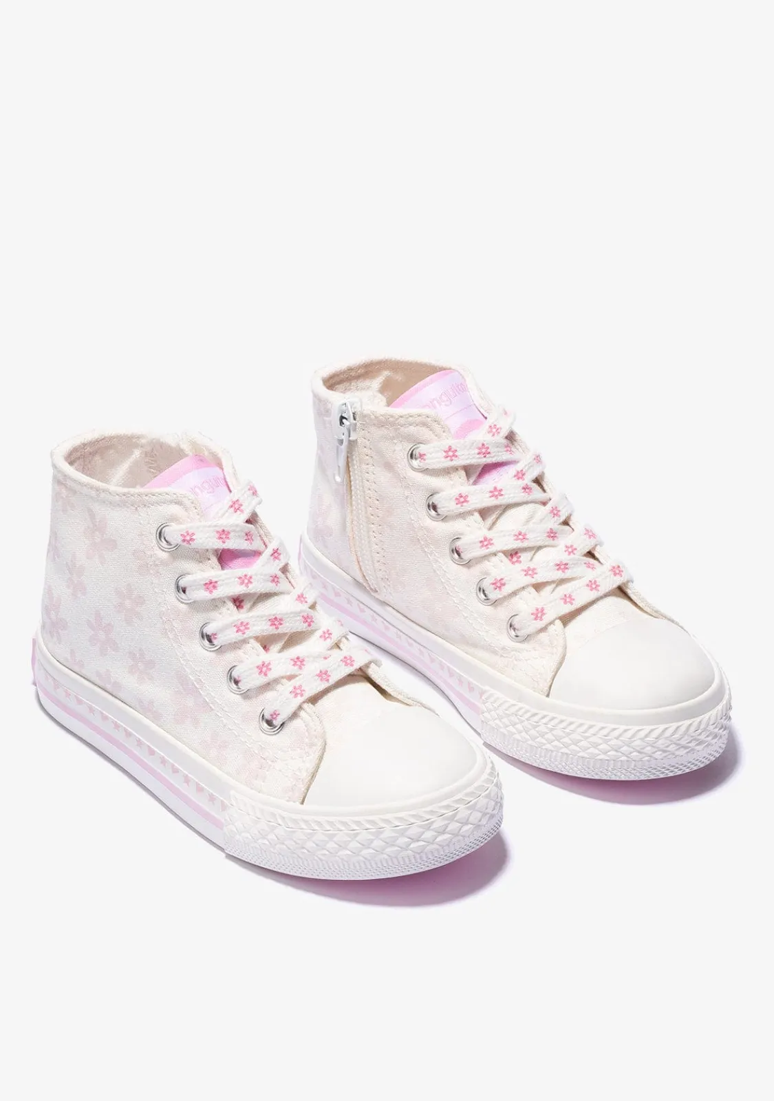 Conguitos Zapatillas Altas De Niña Solar Lona Blanco^ Zapatillas
