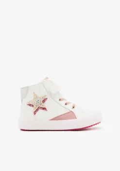 Conguitos Zapatillas Altas Estrella Blanco^ Zapatillas
