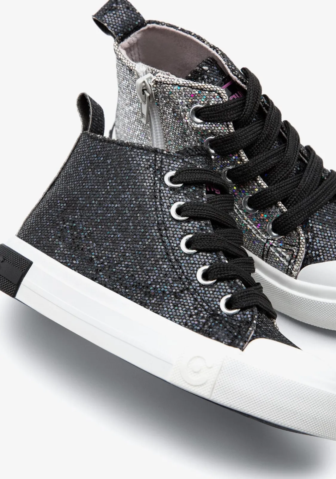 Conguitos Zapatillas Altas Glitter Negro^ Zapatillas