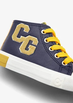 Conguitos Zapatillas Altas Letras Azul Marino^ Zapatillas|Zapatillas