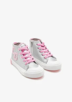 Conguitos Zapatillas Altas Letras Plata^ Zapatillas|Zapatillas