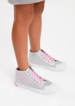 Conguitos Zapatillas Altas Letras Plata^ Zapatillas|Zapatillas