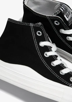Conguitos Zapatillas Altas Lona Negro B&W^ Zapatillas|Zapatillas