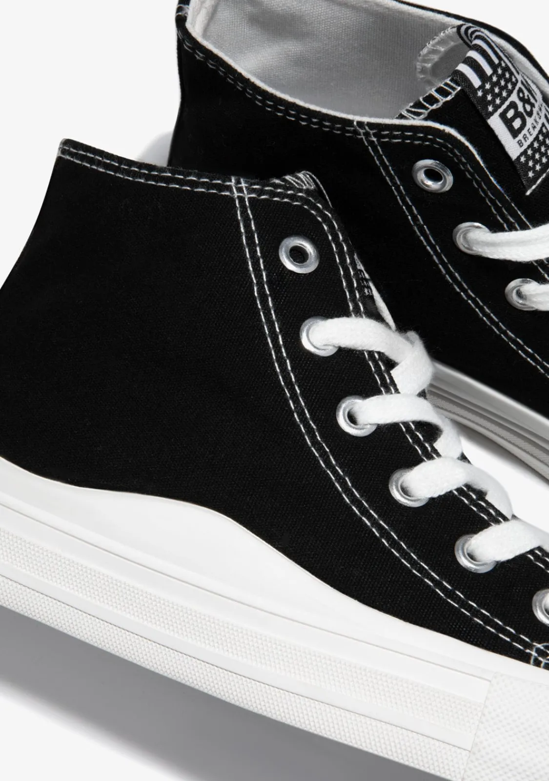 Conguitos Zapatillas Altas Lona Negro B&W^ Zapatillas|Zapatillas
