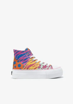 Conguitos Zapatillas Altas Patchwork Multicolor B&W^ Zapatillas|Zapatillas