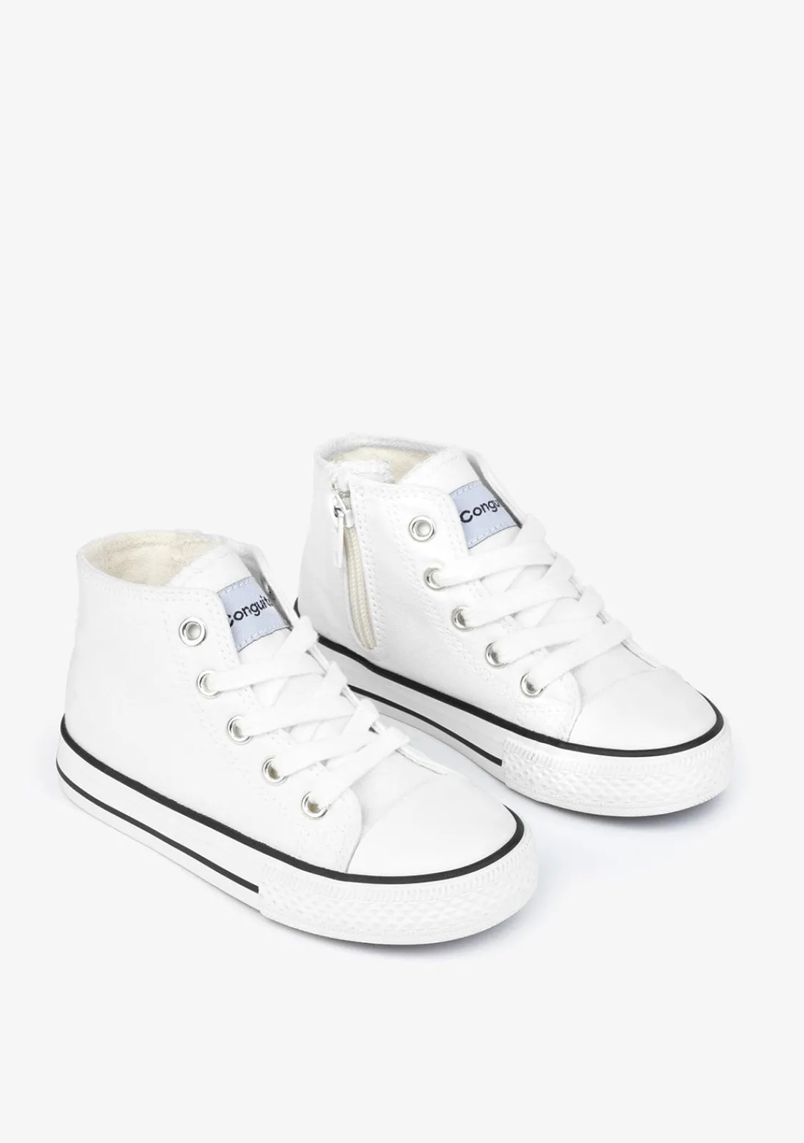 Conguitos Zapatillas Altas Unisex Basic Lona Blanco^ Zapatillas|Zapatillas