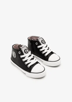 Conguitos Zapatillas Altas Unisex Logo Napa Negro^ Zapatillas|Zapatillas