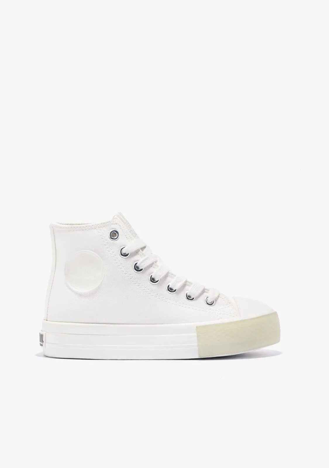 Conguitos Zapatillas Altas Unisex Logo Lona Blanco B&W^ Zapatillas|Zapatillas