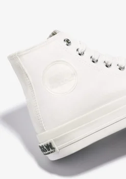 Conguitos Zapatillas Altas Unisex Logo Lona Blanco B&W^ Zapatillas|Zapatillas