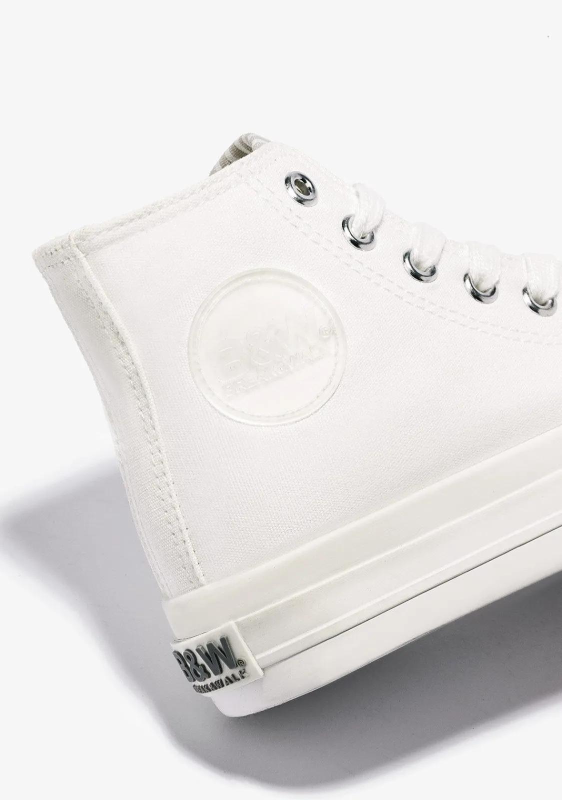 Conguitos Zapatillas Altas Unisex Logo Lona Blanco B&W^ Zapatillas|Zapatillas