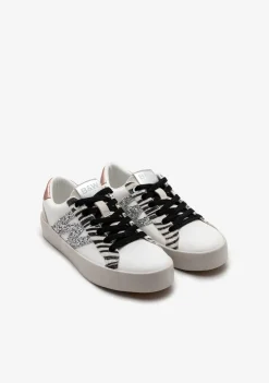 Conguitos Zapatillas Bajas Glitter Cebra B&W^ Zapatillas|Zapatillas
