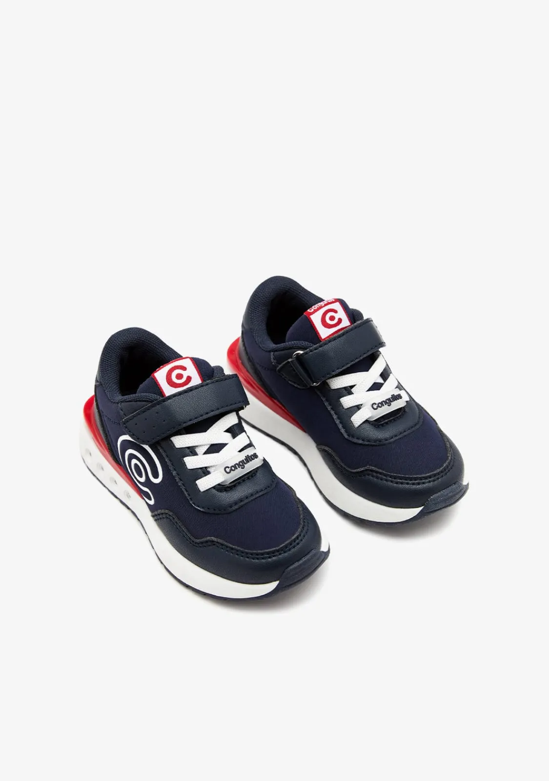 Conguitos Zapatillas Con Luces Logo Marino^ Zapatillas Con Luces|Zapatillas