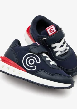 Conguitos Zapatillas Con Luces Logo Marino^ Zapatillas Con Luces|Zapatillas