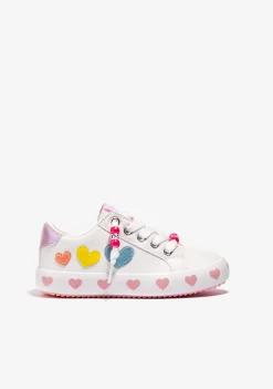 Conguitos Zapatillas Cordones Corazones Blanco^ Zapatillas