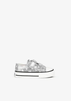 Conguitos Zapatillas De Bebé Brillo En La Oscuridad Plateada^ Zapatillas|Zapatillas