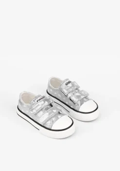 Conguitos Zapatillas De Bebé Brillo En La Oscuridad Plateada^ Zapatillas|Zapatillas