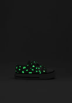 Conguitos Zapatillas De Bebé Brillo En La Oscuridad Plateada^ Zapatillas|Zapatillas