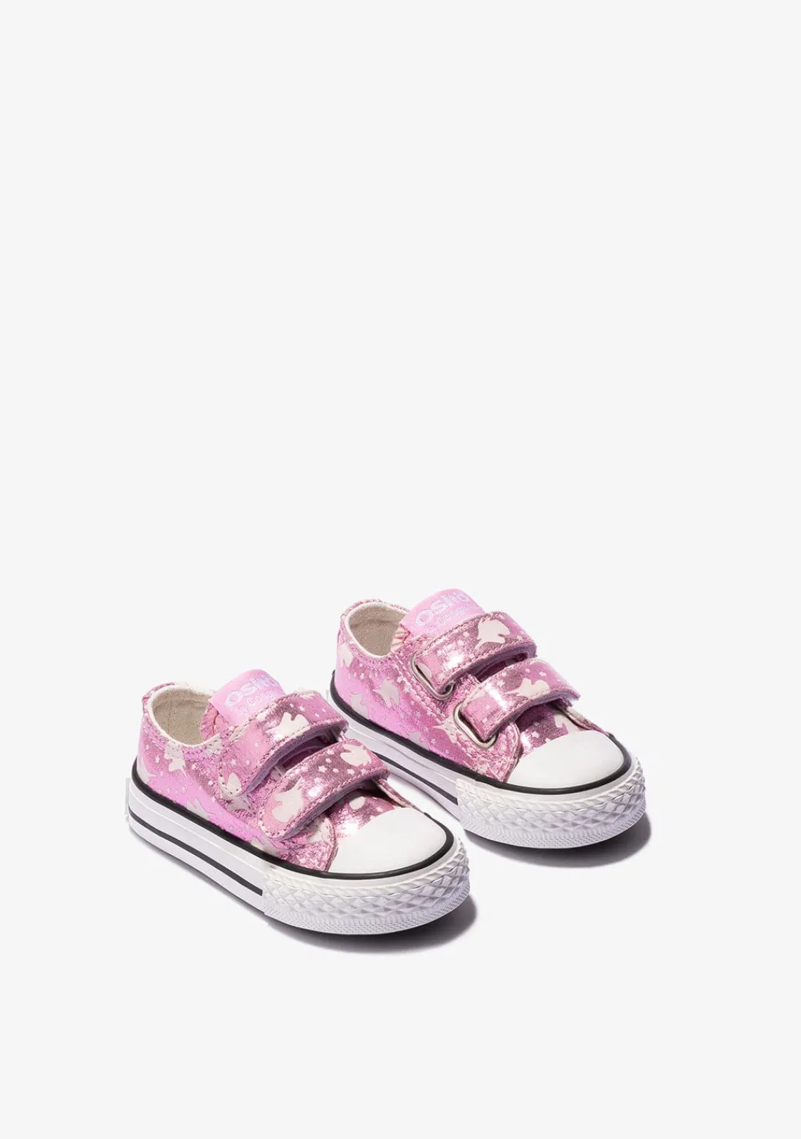Conguitos Zapatillas De Bebé Brillo En La Oscuridad Lona Rosa^ Zapatillas|Zapatillas