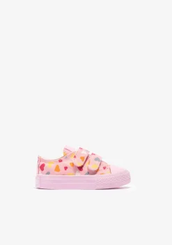 Conguitos Zapatillas De Bebé Corazón Lona Rosa^ Zapatillas|Zapatillas
