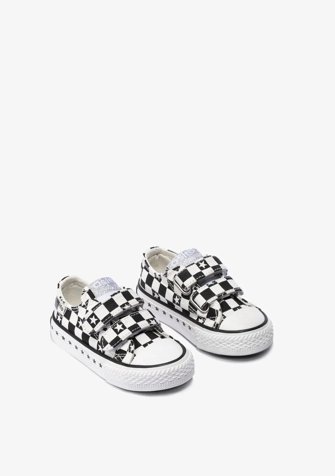 Conguitos Zapatillas De Bebé Cuadros Lona Negro^ Zapatillas|Zapatillas