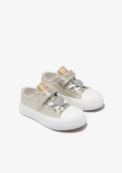 Conguitos Zapatillas De Bebé Lona Dorado Metalizado^ Zapatillas|Zapatillas