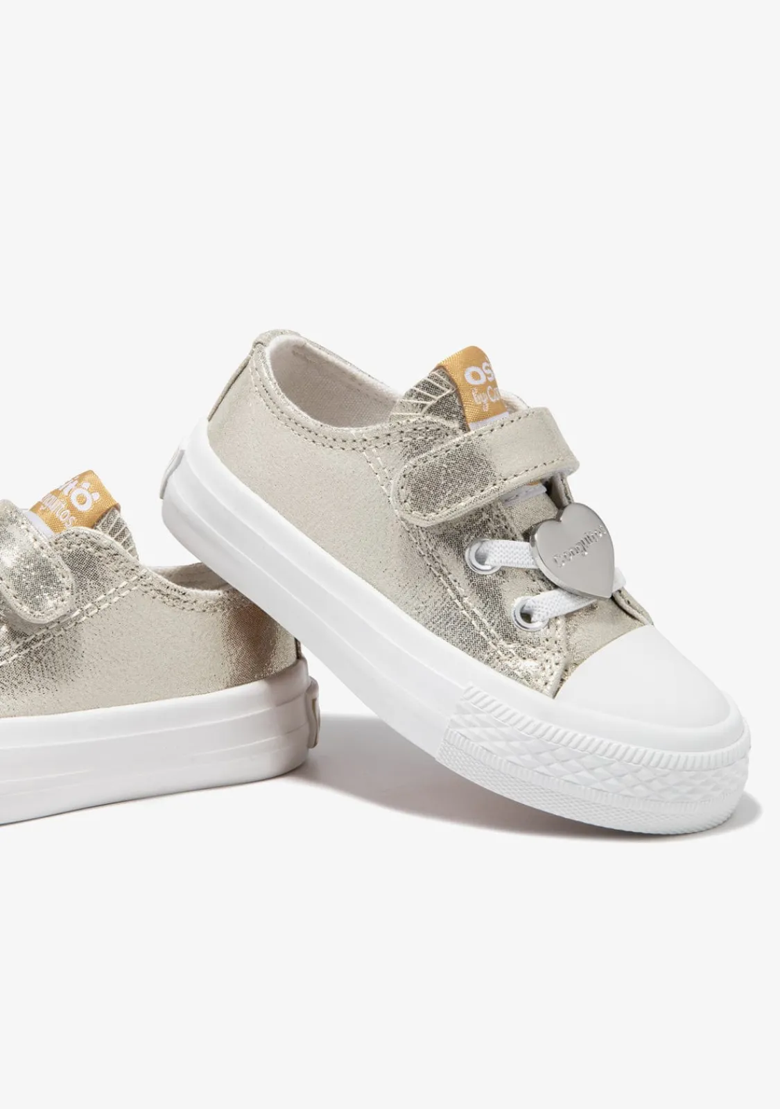 Conguitos Zapatillas De Bebé Lona Dorado Metalizado^ Zapatillas|Zapatillas