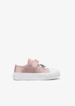 Conguitos Zapatillas De Bebé Lona Rosa Metalizado^ Zapatillas|Zapatillas