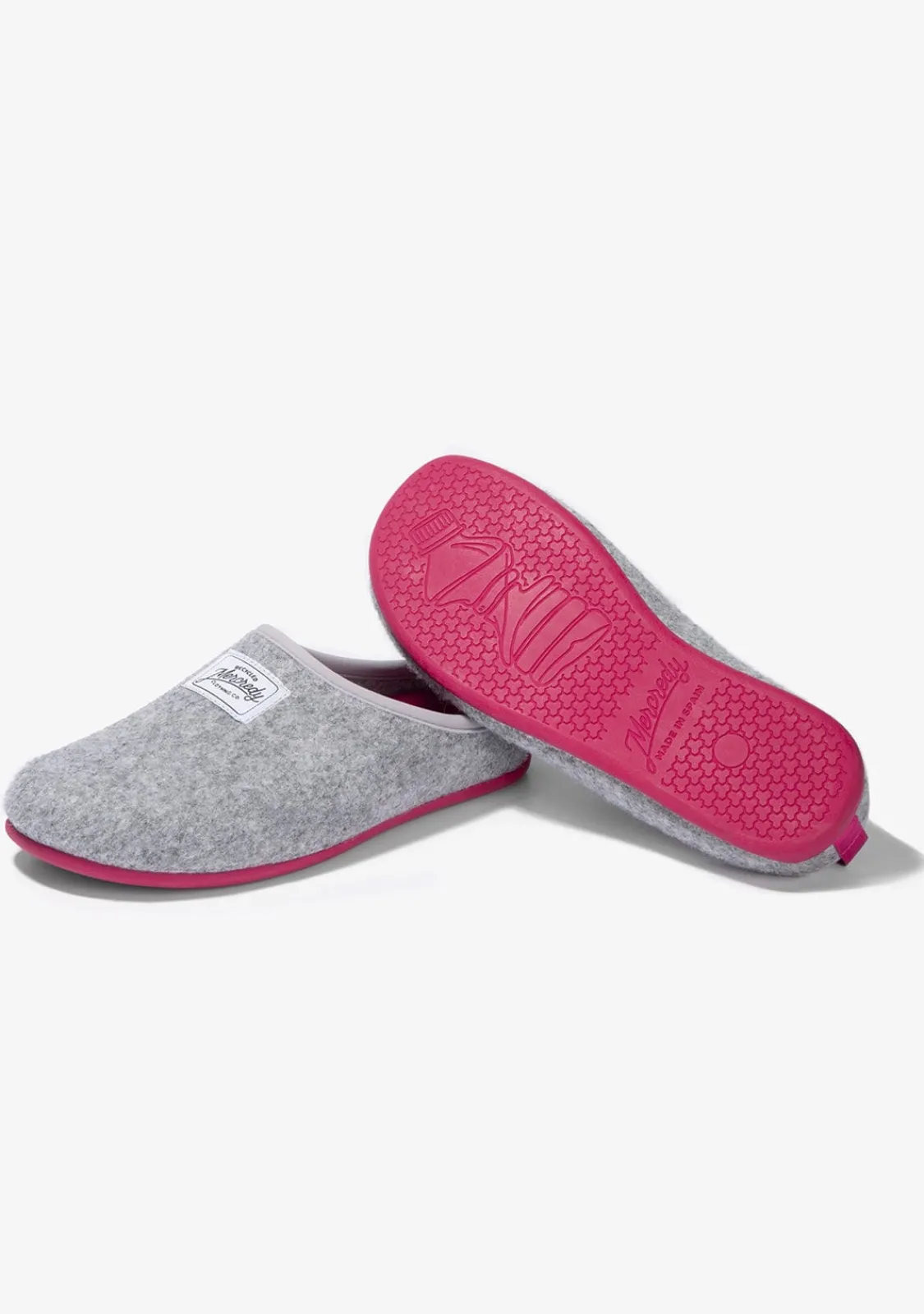 Conguitos Zapatillas De Casa Ecológicas Gris Rosa^ Zapatillas De Casa|Zapatillas De Casa