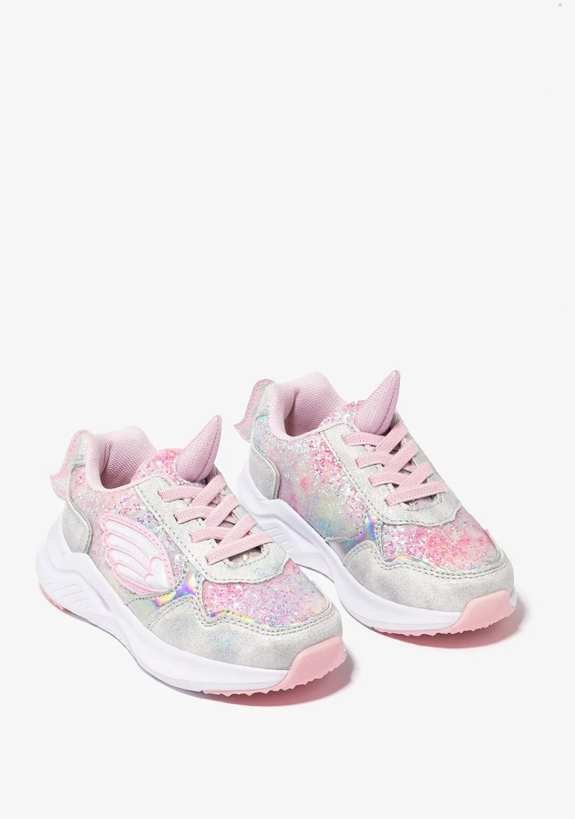 Conguitos Zapatillas De Niña Unicornio Con Luz Metalizado Blanco^ Zapatillas Con Luces|Zapatillas