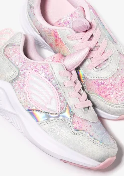 Conguitos Zapatillas De Niña Unicornio Con Luz Metalizado Blanco^ Zapatillas Con Luces|Zapatillas