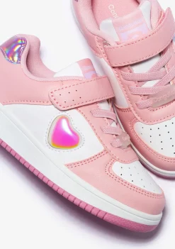 Conguitos Zapatillas Solares Corazón Con Luces Rosa^ Zapatillas Con Luces|Zapatillas