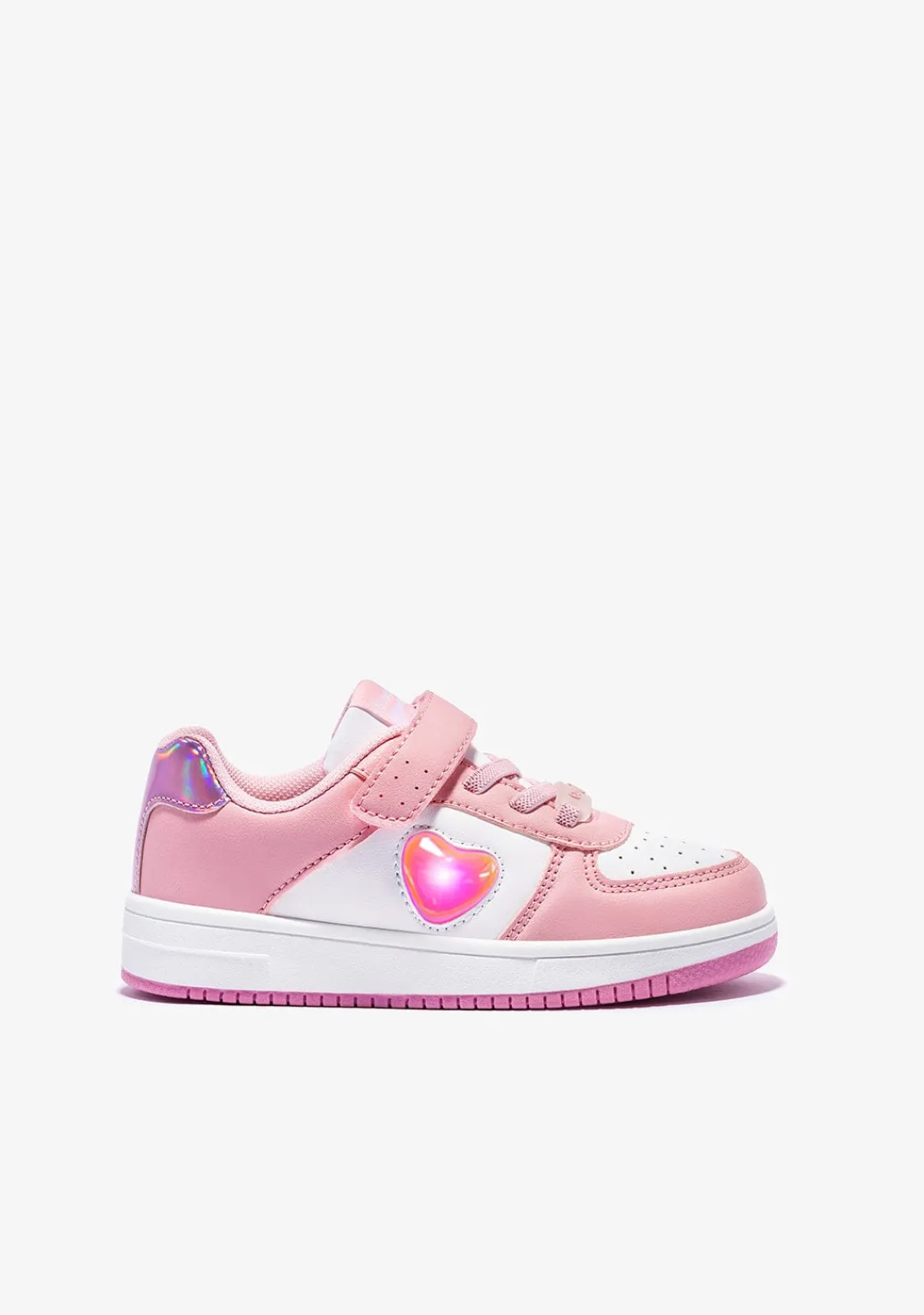 Conguitos Zapatillas Solares Corazón Con Luces Rosa^ Zapatillas Con Luces|Zapatillas