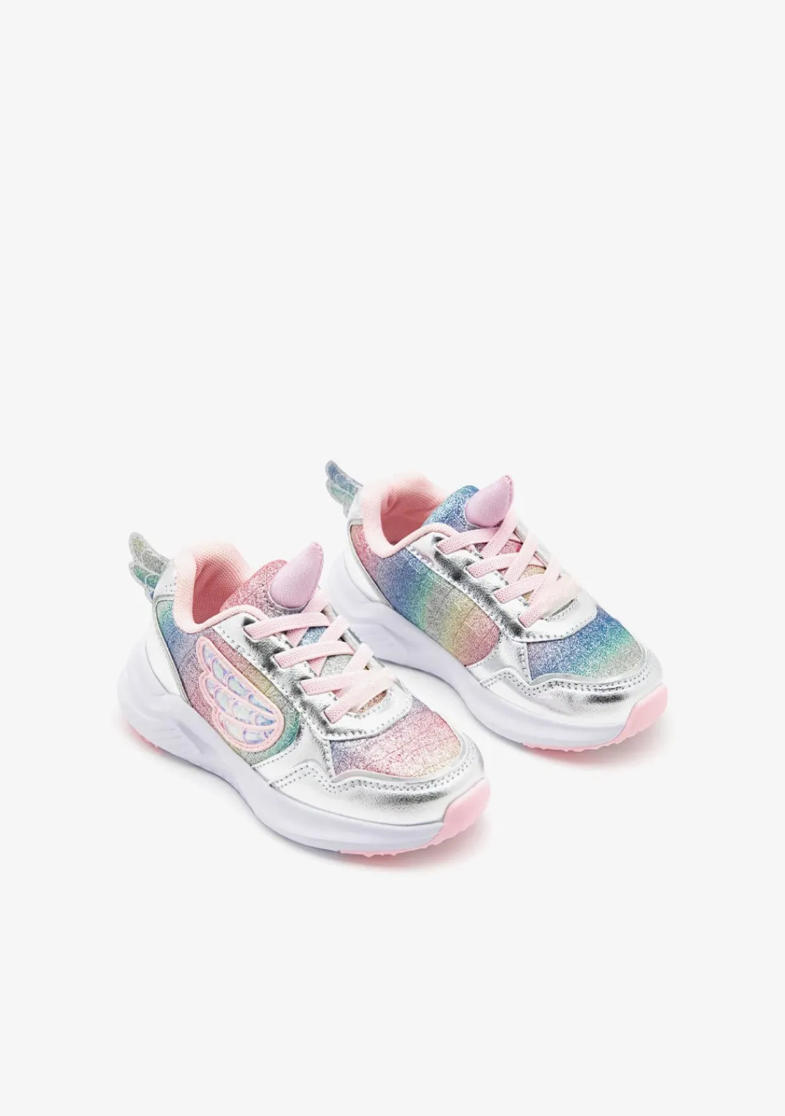 Conguitos Zapatillas Unicornio Con Luces Plata^ Zapatillas Con Luces|Zapatillas